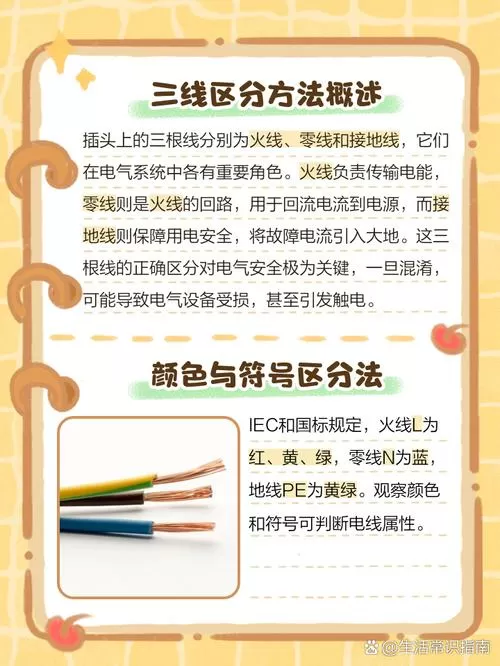 三线插头三根线颜色怎么区分