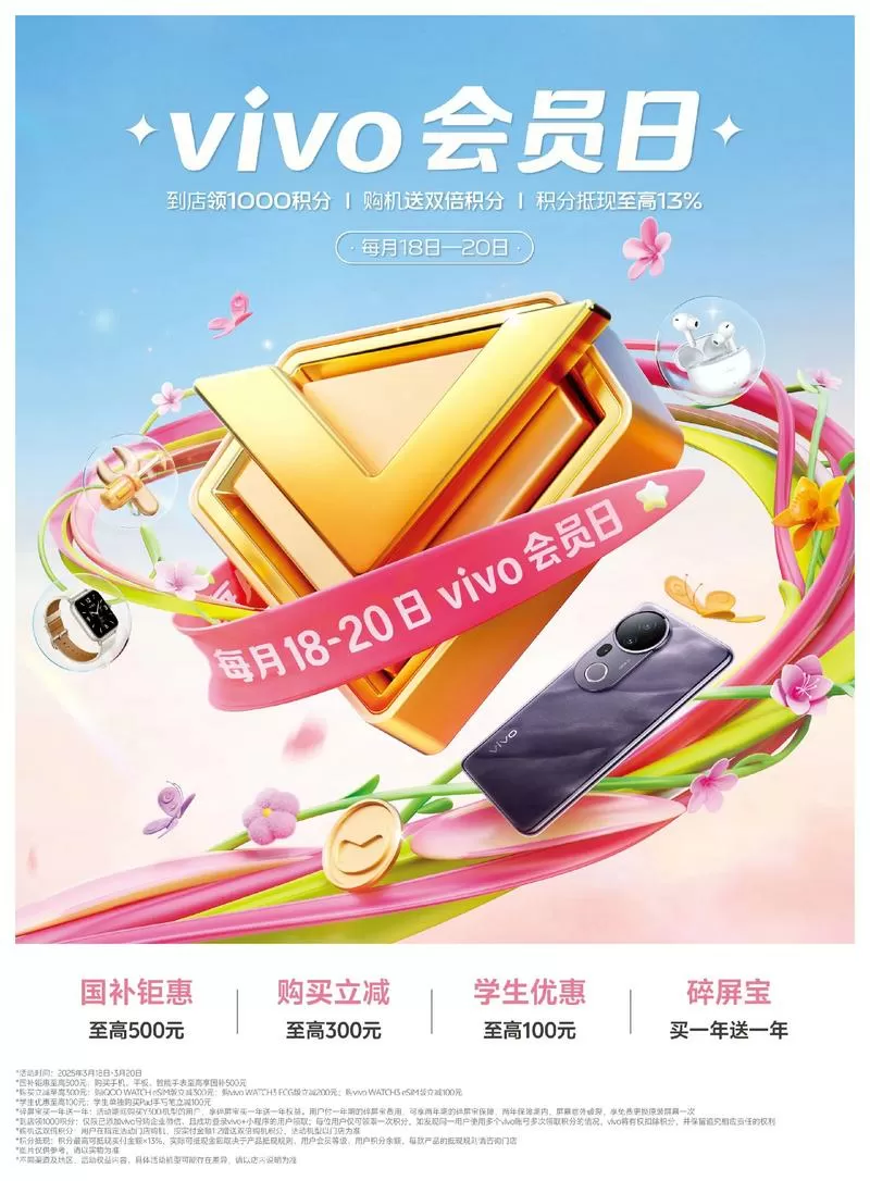 vivo的会员日是哪天