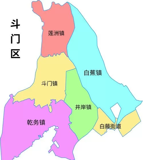斗门区地图全图
