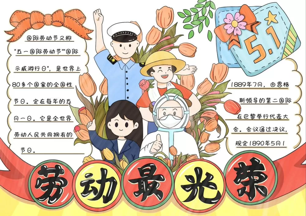 劳动主题手抄报图片