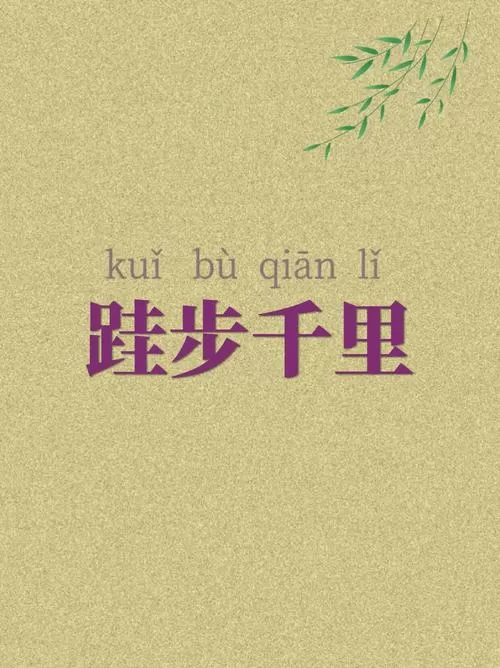 日积跬步以致千里