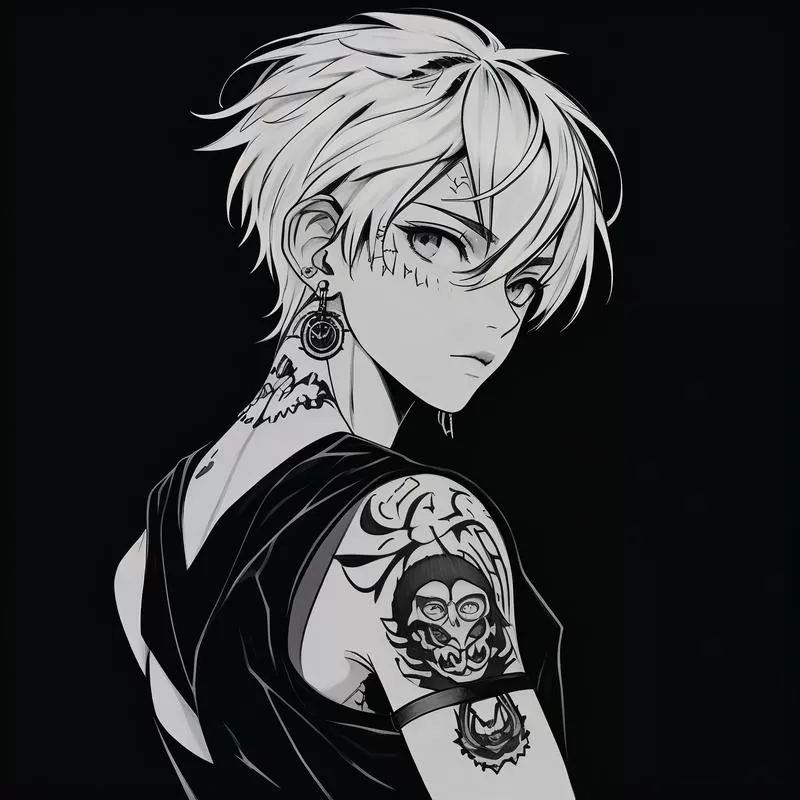 男生漫画照片冷酷霸气