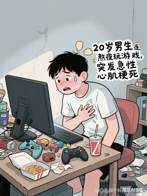医学生熬夜打游戏突发心梗