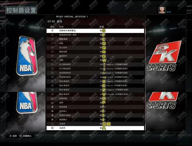 nba2k16手柄键位设置图