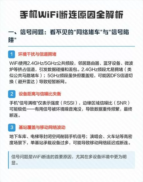 为什么连着连着wifi就断了呢