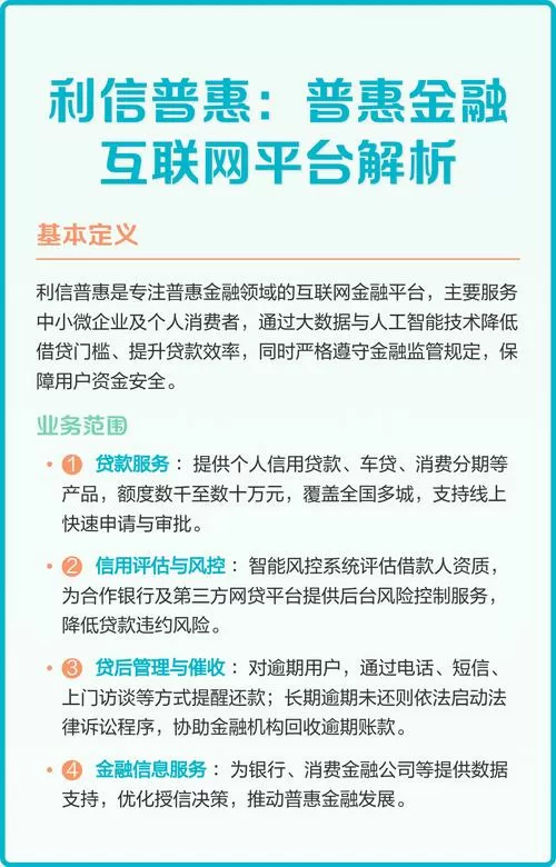 普惠金融有哪些贷款平台