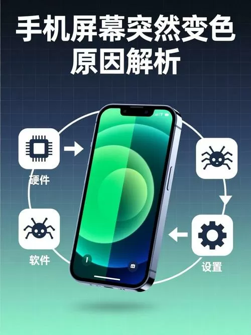 手机屏突然变色是什么原因