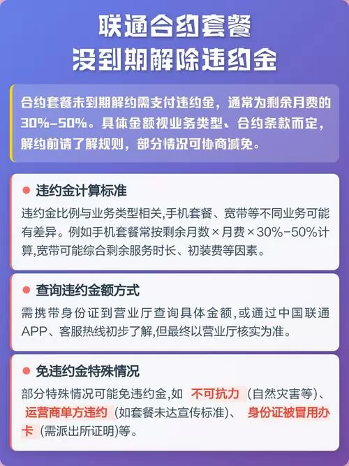 联通合约一年套餐不到期可以解除吗
