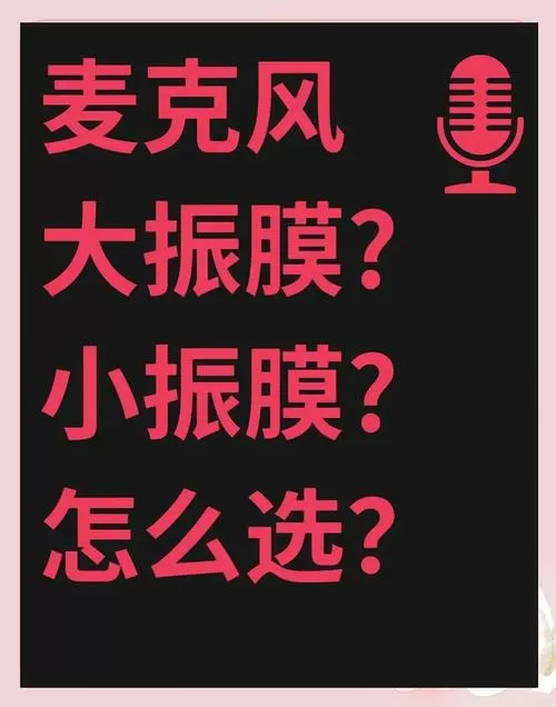 直播唱歌大振膜还是小振膜好