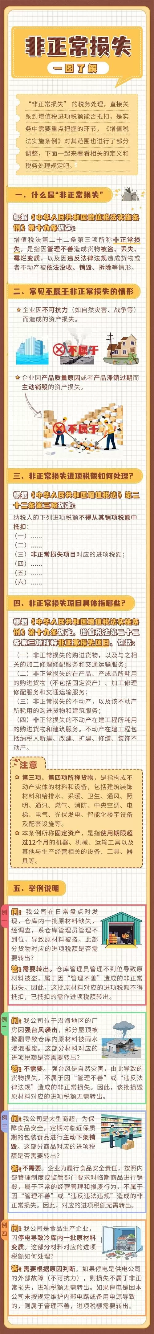 非正常损失有哪些