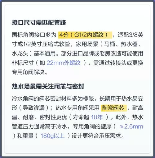 冷热水角阀可以通用吗